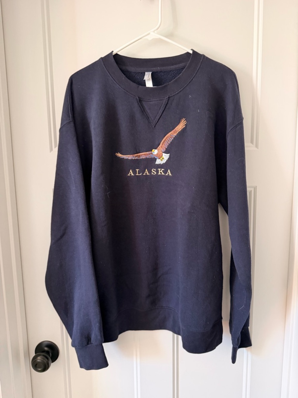 Alaska Navy Blue Embroidered Eagle Sweatshirt